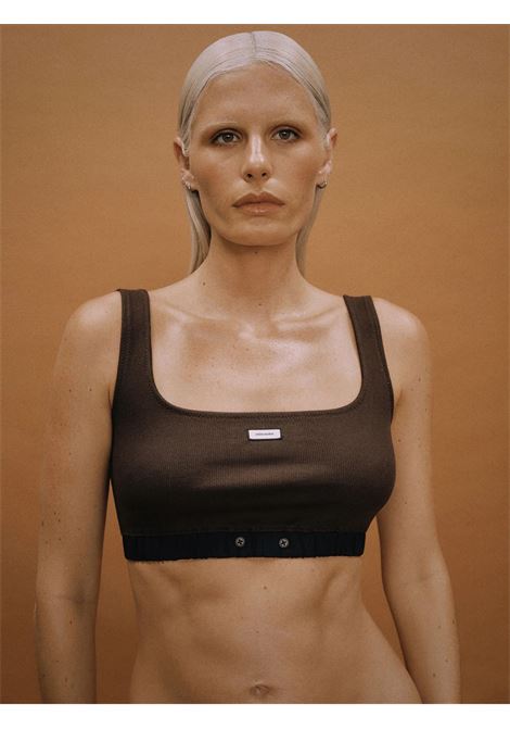 lounge bra top woman brown ENTIRE STUDIOS | ESSS26BS018766239